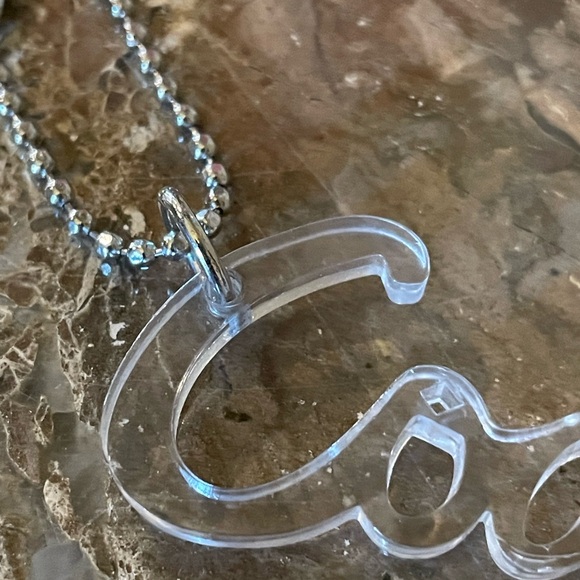 COACH Poppy Clear Acrylic Script Hangtag Replacement Charm - Picture 9 of 14